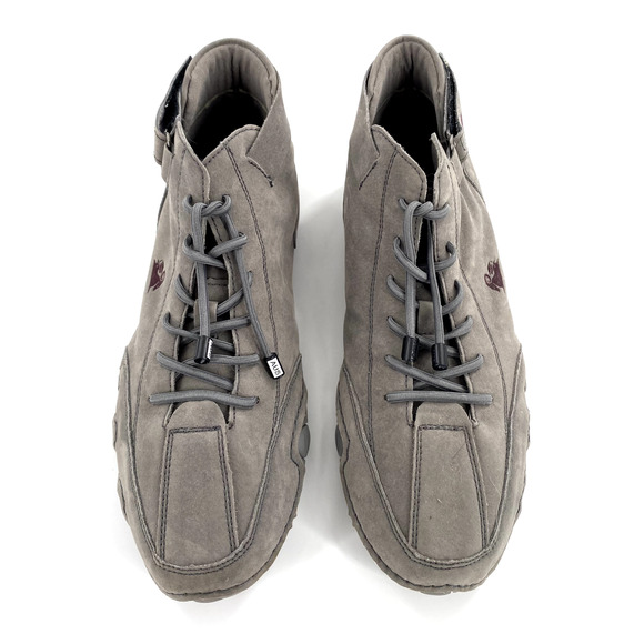 LDeck Martin Italian Sz 39/6 Mens High Top Shoes Casual Sport Grey Suede - Picture 5 of 7